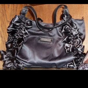 Beverly feldman back bend bow bag with authentic Swarovski crystals